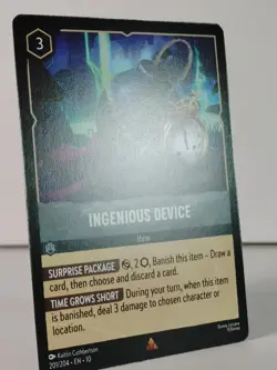 Ingenious Device - Rare - Whispers in the Well - LORCANA - 201/204 - NM - G - Image 2