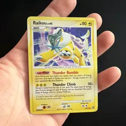 Pokemon Raikou Holo Rare Secret Wonders 16/132 80HP TCG Card 2007 - Image 1