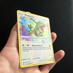 Pokemon Rayquaza Amazing Rare Holo 138/185 Swsh04 Vivid Voltage 120HP TCG Card - Image 3