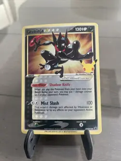 Greninja Gold Star SWSH144 Black Star Promo Holo Celebrations Pokemon Card NM - Image 1