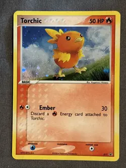 Pokemon TCG: Torchic 017/040 (2004) Black Star Promo Holo Card - Image 1