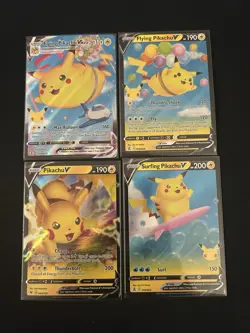 Flying Pikachu V 006/025 Celebrations NM Pokemon Card ‼all 4‼ - Image 1