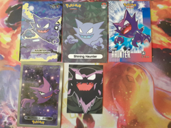 Haunter Fan Art Bundle of 5 Peruvian Cards + Stickers NOT Official Pokemon PL-NM - Image 1