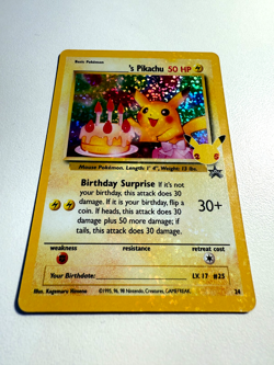 Birthday Pikachu #24 Holo Bleed 25th Anniversary Celebrations Pokemon Card NM-M - Image 2