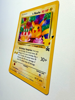 Birthday Pikachu #24 Holo Bleed 25th Anniversary Celebrations Pokemon Card NM-M - Image 3