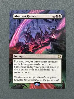 Aberrant Return MTG Lorwyn Eclipsed Commander Hand Painted Extended Altered Art - Image 1