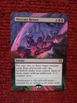 Aberrant Return MTG Lorwyn Eclipsed Commander Hand Painted Extended Altered Art - Image 2