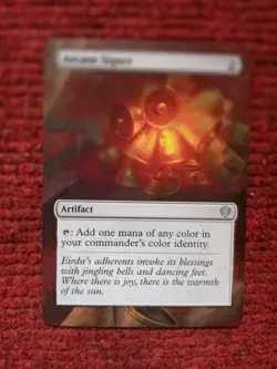 Arcane Signet MTG Lorwyn Eclipsed Commander Hand Painted Borderless Altered Art - Image 2