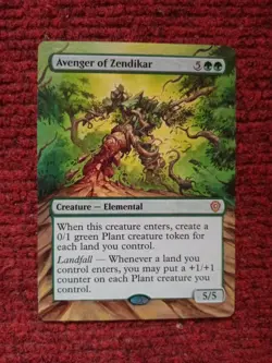 Avenger of Zendikar MTG Lorwyn Eclipsed Commander Hand Painted Full Altered Art - Image 2