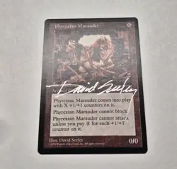 Unplayed Signed MTG NM Phyrexian Marauder Visions David Seeley Edh Cube Vtg - Image 2