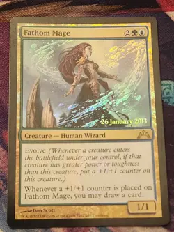 MTG Gatecrash - Fathom Mage - Prerelease Promo Foil - Image 1