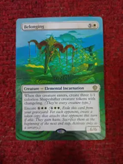 Belonging MTG Lorwyn Eclipsed Commander Hand Painted Borderless Full Altered Art - Image 2
