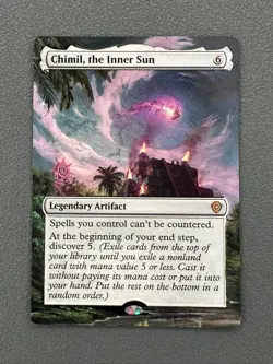 Chimil the Inner Sun MTG Lorwyn Eclipsed Commander Hand Painted Full Altered Art - Image 1