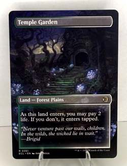 MTG ECL-0351 Temple Garden (Borderless) - Lorwyn Eclipsed Shock Land - Image 2