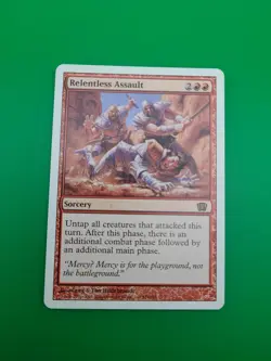 Relentless Assault 8th Edition White Boarder NM Never Played - Image 1