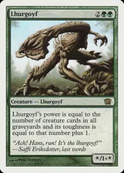 Lhurgoyf 8th Edition Light Play MTG Magic DNA GAMES - Image 1