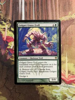 MTG GOLGARI GRAVE TROLL Duel Decks Izzet vs Golgari LP - Image 1