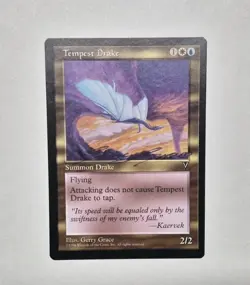 Unplayed Signed Tempest Drake Visions GERRY GRACE NM MTG VINTAGE LRH - Image 1