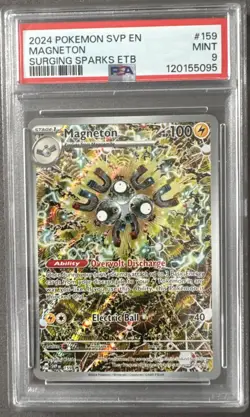 2024 POKEMON SVP EN-SV BLACK STAR PROMO #159 MAGNETON PSA 9 - Image 1