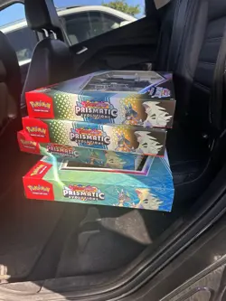 Pokemon Prismatic Evolutions Lucario Ex & Tyranitar Ex Premium Collection - Image 1