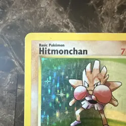 Pokemon TCG Hitmonchan Base Set 7/102 Holo Rare 1999 70 HP Basic Vintage - Image 3