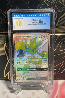Pokemon Hidden Fates CGC 10 Pristine Ho-oh Scizor Decidueye GX & Mewtwo EX Lot - Image 4