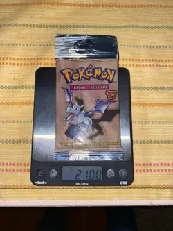 HeavyU Pokemon Unlimited Fossil Set Sealed Booster Pack Auction! - Image 1