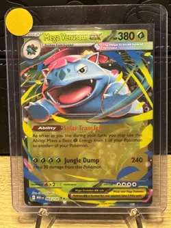 Pokemon TCG Mega Evolution Mega Venusaur Ex 003/132 Double Rare Holo NM - Image 1
