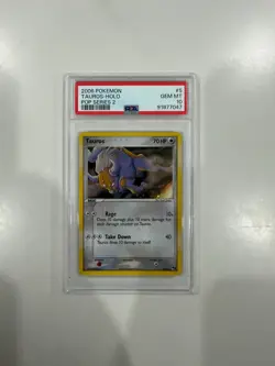 2006 POKEMON TAUROS-HOLO POP SERIES 2 PSA 10 - Image 1