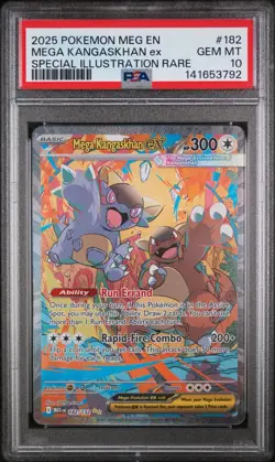 2025 POKEMON MEGA EVOLUTION SPECIAL ILLUSTRATION RARE MEGA KANGASKHAN EX PSA 10 - Image 1