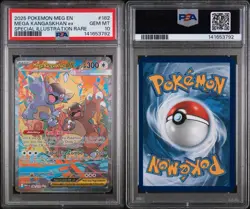 2025 POKEMON MEGA EVOLUTION SPECIAL ILLUSTRATION RARE MEGA KANGASKHAN EX PSA 10 - Image 3
