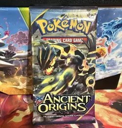 Pokemon XY Ancient Origins Single Booster Pack Groudon art Factory Sealed - Image 1