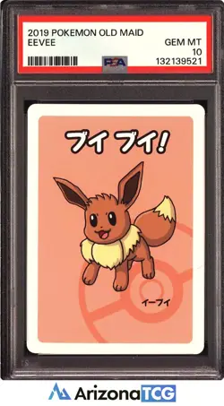 Pokemon 2019 Eevee Pokemon Old Maid Japanese GEM MINT PSA 10 - Image 1