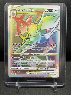 Arceus VSTAR 176/172 Rainbow Secret Rare Pokemon 2022 Brilliant Stars NM - Image 1