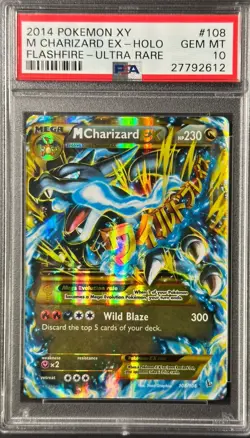 Pokemon 2014 XY M Charizard EX Holo Flashfire ULTRA RARE PSA 10 - Image 3