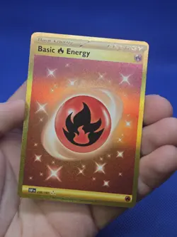 Pokemon SV03 Obsidian Flames Basic Fire Energy 230/197 Gold Hyper Rare NM/LP - Image 2