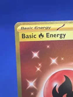 Pokemon SV03 Obsidian Flames Basic Fire Energy 230/197 Gold Hyper Rare NM/LP - Image 3