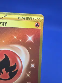 Pokemon SV03 Obsidian Flames Basic Fire Energy 230/197 Gold Hyper Rare NM/LP - Image 4