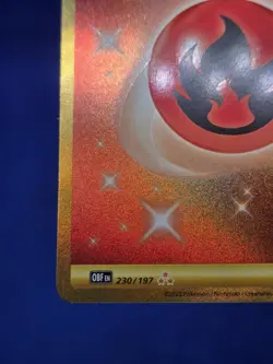 Pokemon SV03 Obsidian Flames Basic Fire Energy 230/197 Gold Hyper Rare NM/LP - Image 5