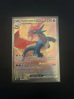 2025 Pokemon TCG Salamence ex 187/159 Sv09: Journey Together Holo Secret Rare - Image 1