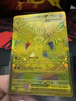 Pokemon Mega Lucario EX TCG Card 188/132 Evolutions Gold - Image 3