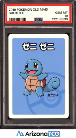 Pokemon 2019 Squirtle Pokemon Old Maid Japanese GEM MINT PSA 10 - Image 1