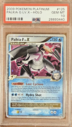 2009 POKEMON PLATINUM #125 PALKIA G LV.X-HOLO PSA 10 POP 31!!! - Image 1