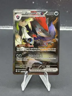 Pokemon Journey Together N's Zoroark ex 185/159 Sv09: Special Illustration Rare - Image 1