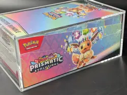 Pokemon TCG S&V Prismatic Evolutions Booster Bundle Display Case w/Acrylic Case - Image 4
