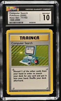 Pokemon Computer Search 2000 Base Set 71/102 CGC 10 - Image 1