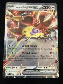 Team Rocket’s Kangaskhan ex 162/217 Double Rare Pokemon Ascended Heroes - Image 1