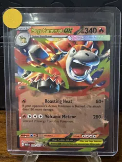 Pokemon TCG Mega Evolution Mega Camerupt Ex 022/132 Double Rare Holo NM - Image 1