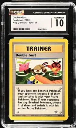 Pokemon Double Gust 2000 Neo Genesis 100/111 CGC 10 - Image 1