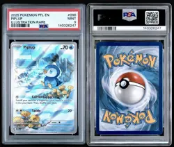 2025 Pokemon PIPLUP #098 PFL EN-Phantasmal Flames Illustration Rare PSA 9 MINT - Image 3
